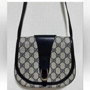 Gucci Black and Cream Shoulder Bag